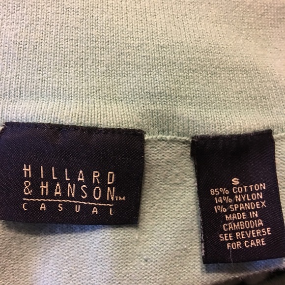 Hillard & Hansen blue collared long sleeve sweater - Picture 6 of 6